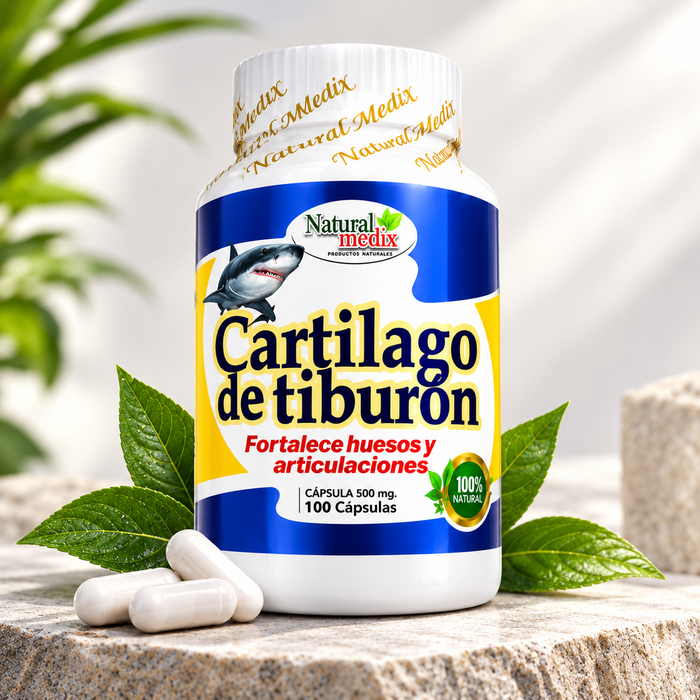 Cartílago de Tiburón Natural (100 Cápsulas)
